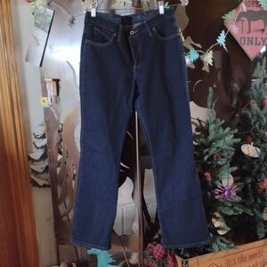 EUC Women's Wrangler QBaby Ultimate Riding Jean Dark Stretch DenimSz 9/10 x 30